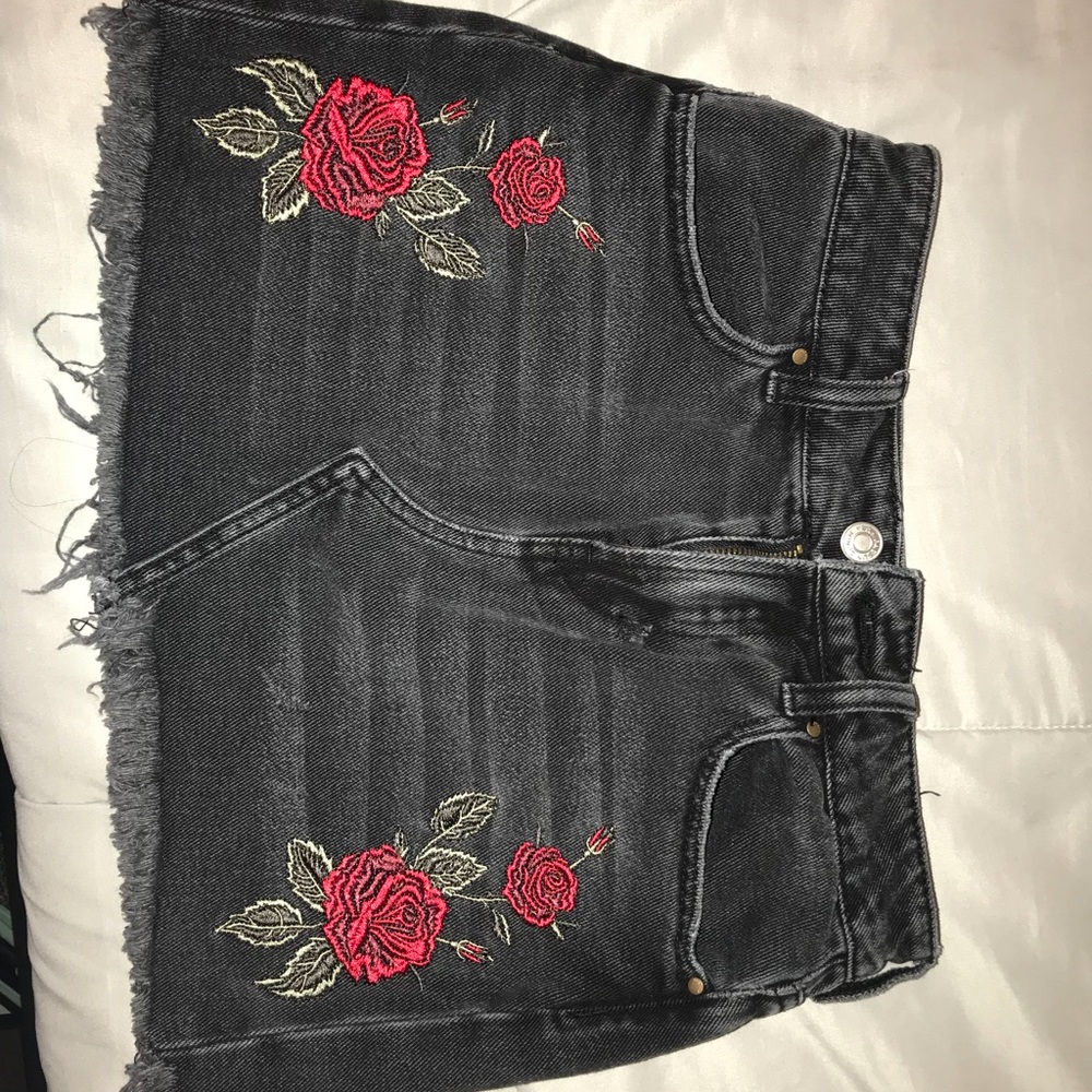 Pacsun Black Mini Denim Skirt - Picture 1 of 3